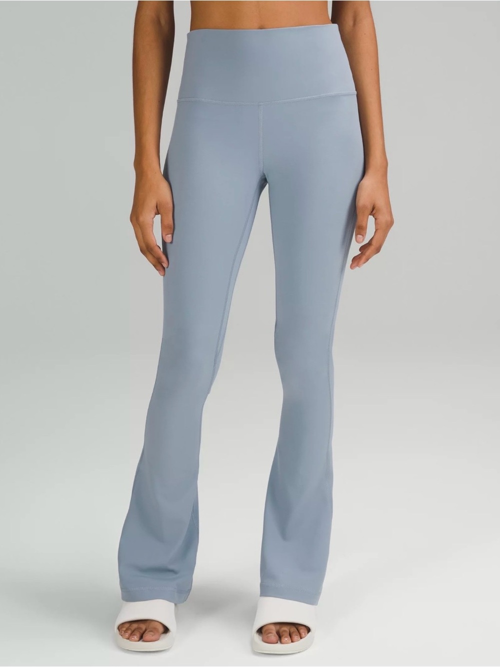 lululemon athletica High-Rise Flared Leg Leggings in Pale Blue